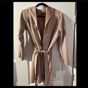 Beautiful Zara blush women’s suede coat